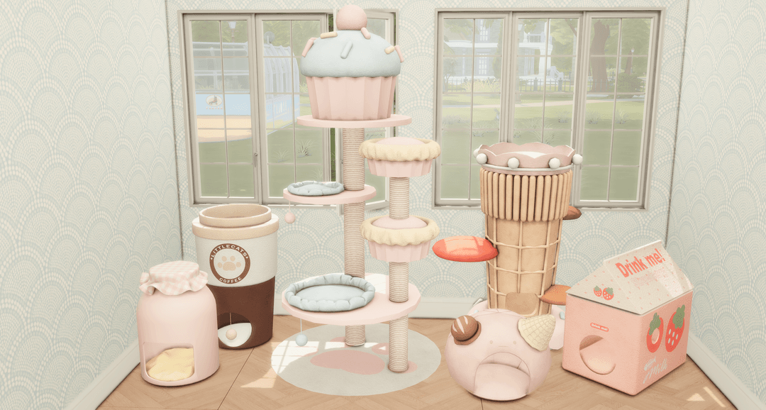 Галерея мода Набор лежанок для питомцев Sweetheart Set #1